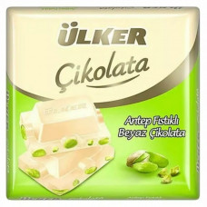 Турецкий белый шоколад с фисташкой ULKER Cikolata Турецкий белый шоколад с фисташкой ULKER Cikolata