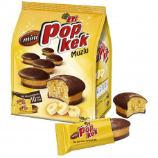 Мини-кексы Eti Popkek с банановым вкусом, 10 шт, 180 г