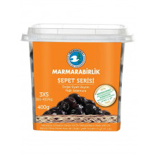 Marmarabirlik 381-410 sepet serisi 3xs lüks  siyah h.kap 400 gr  маслины вяленые