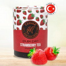 Чай CASVAA strawberry tea растворимый с кусочками клубники 200г